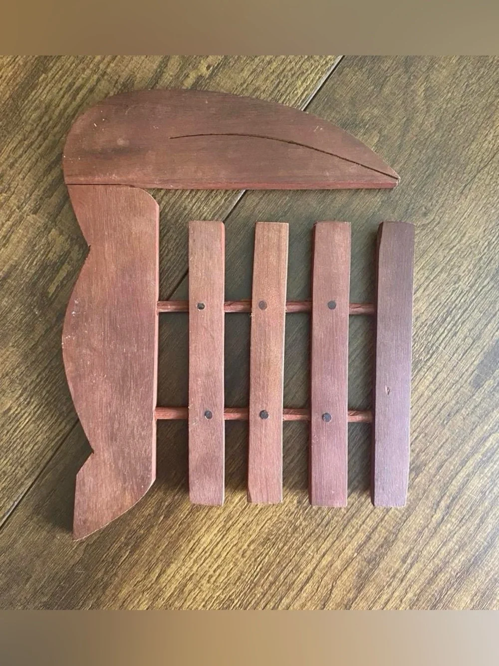 Wooden Toucan Trivet Pair